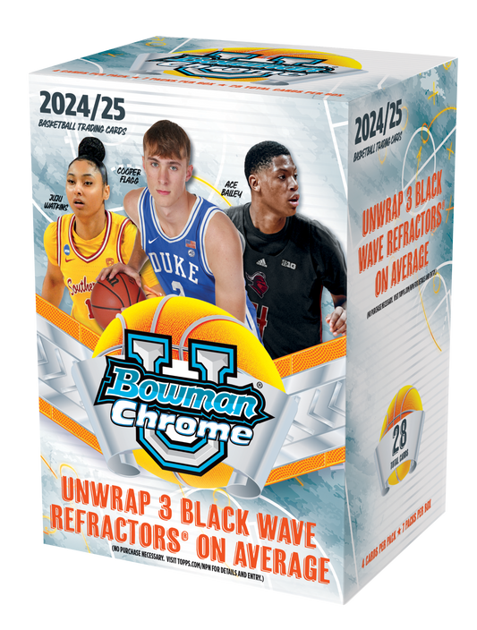 2024/25 Bowman Chrome University Basketball Blaster Box