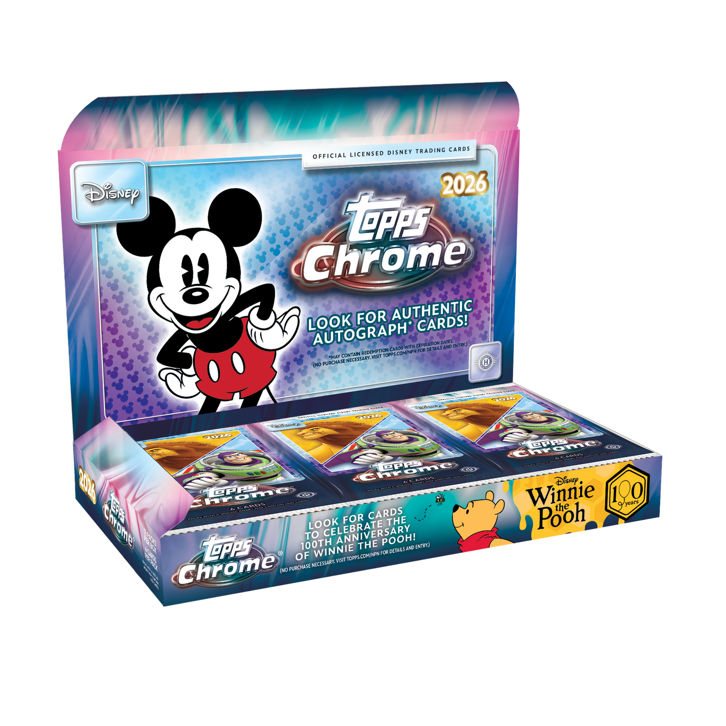 2026 Topps Chrome Disney Hobby 8 Box Case