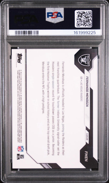 2026 TOPPS NOW FMEN - FERNANDO MENDOZA PSA 10