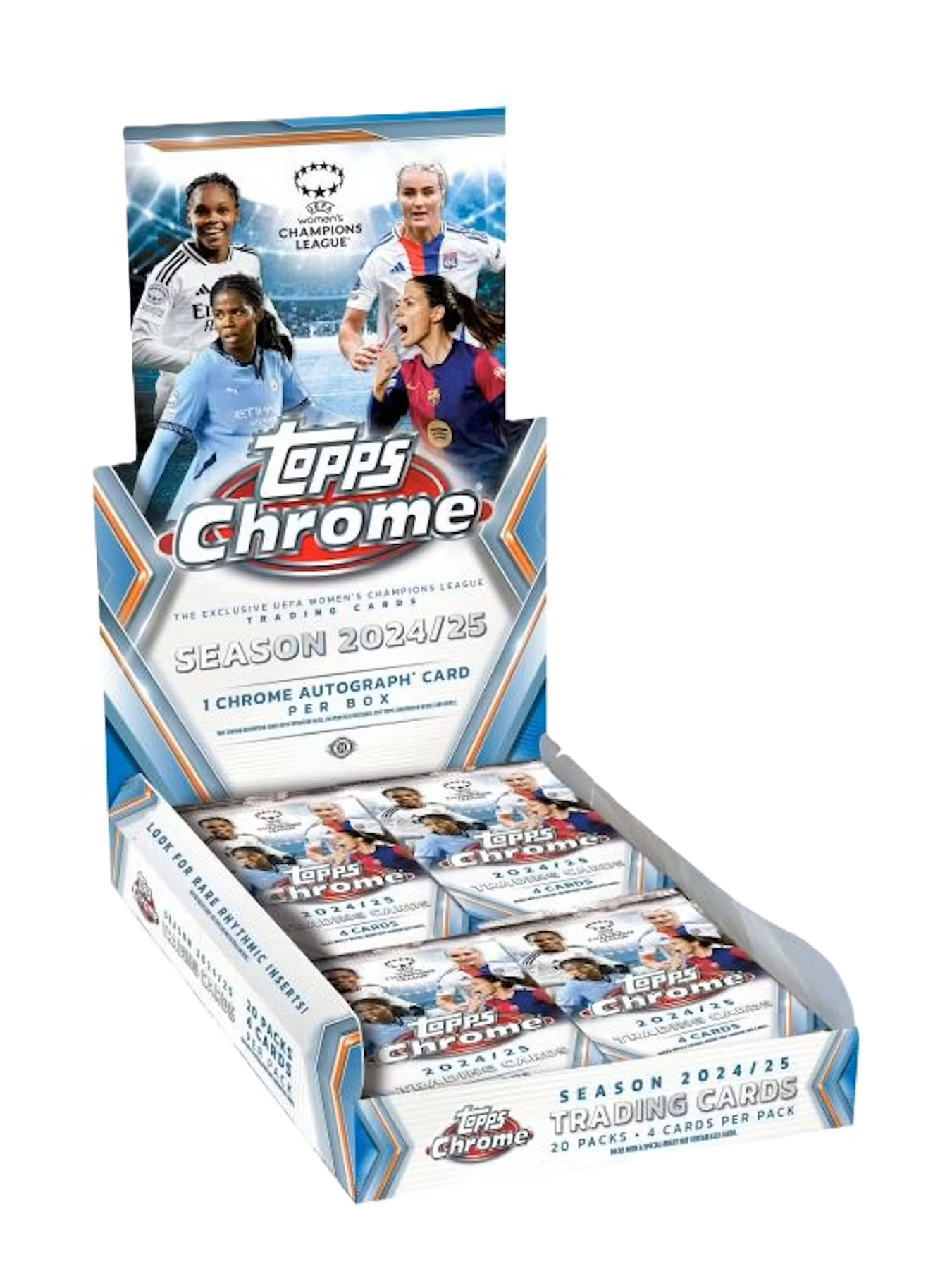 2024/25 Topps UEFA Women's Champions League Chrome Soccer Hobby Box
