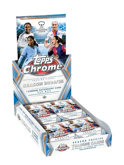 2024/25 Topps UEFA Women's Champions League Chrome Soccer Hobby Box