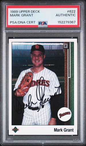 1989 Upper Deck #622 Mark Grant PSA Authentic