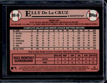 2024 Topps Elly De La Cruz #89B-69 Rookie Silver Foil