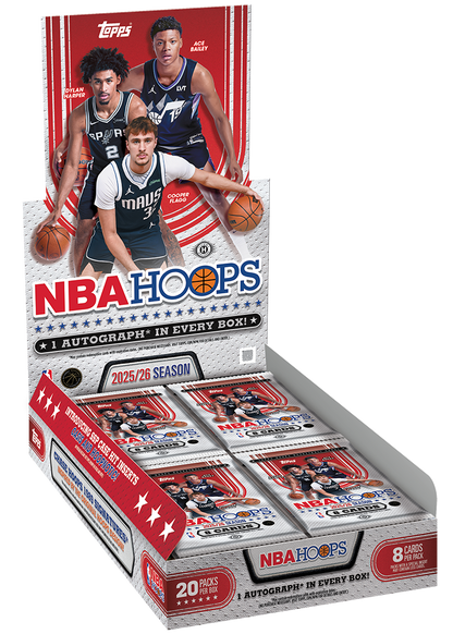 2025/26 Topps NBA Hoops Basketball Hobby 12 Box Case