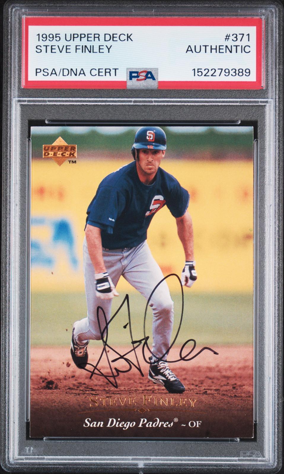 1995 Upper Deck #371 Steve Finley PSA Authentic