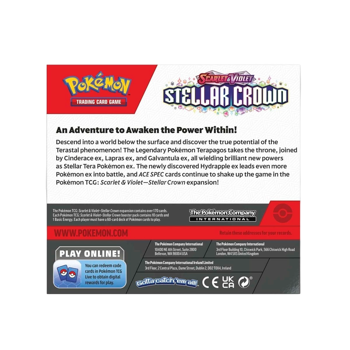 Pokemon Scarlet & Violet Stellar Crown Booster Box