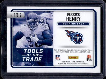 2021 Panini Absolute Derrick Henry #TTD16 Patch /99