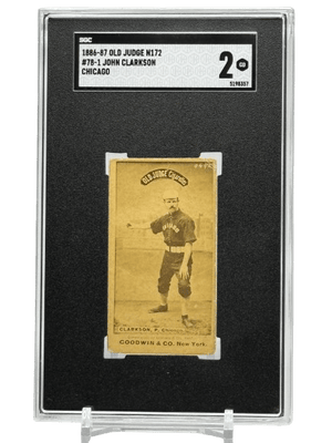 1886-87 Old Judge N172 John Clarkson #78-1 Chicago SGC 2