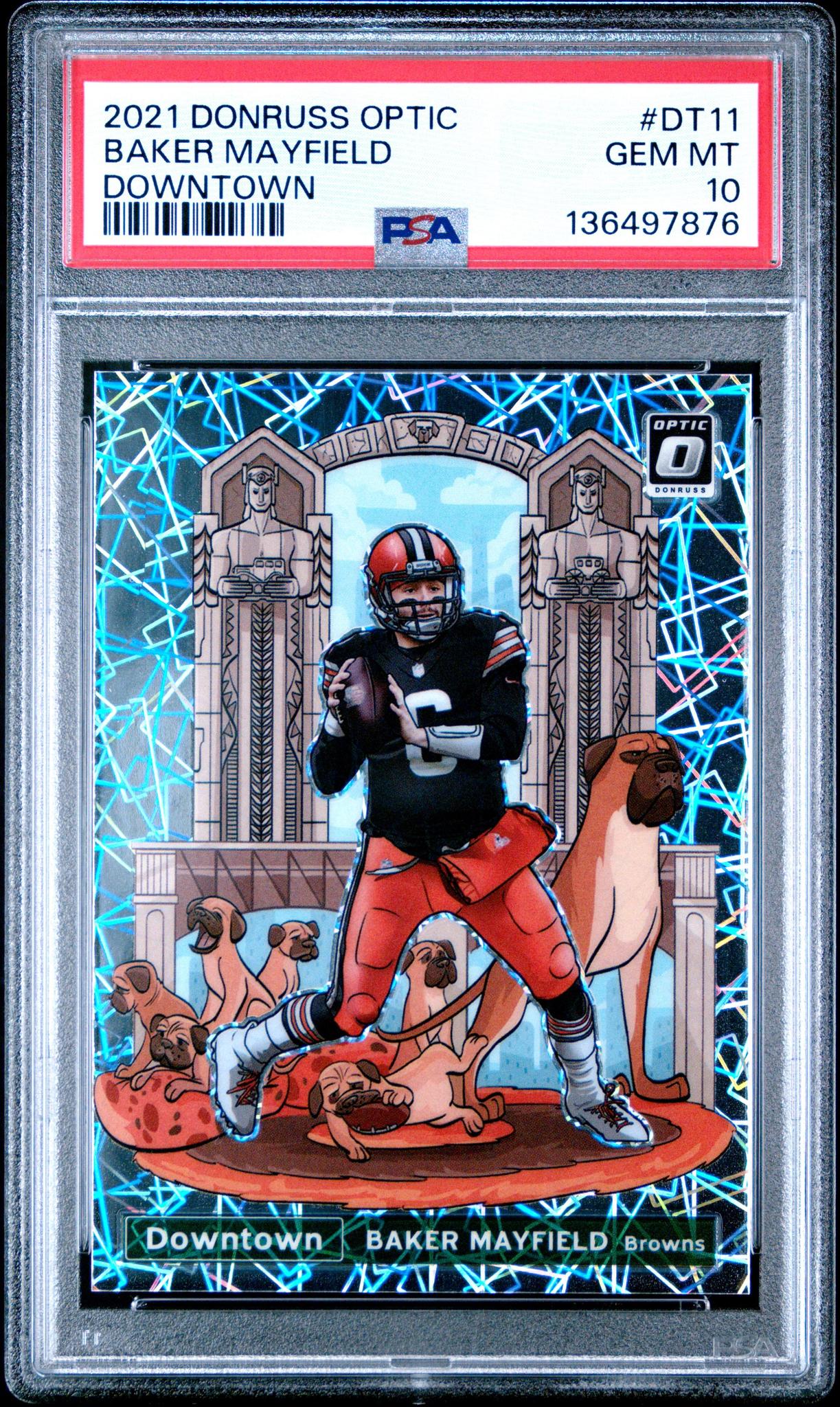 2021 Donruss Optic #DT-11 Baker Mayfield Downtown! PSA 10