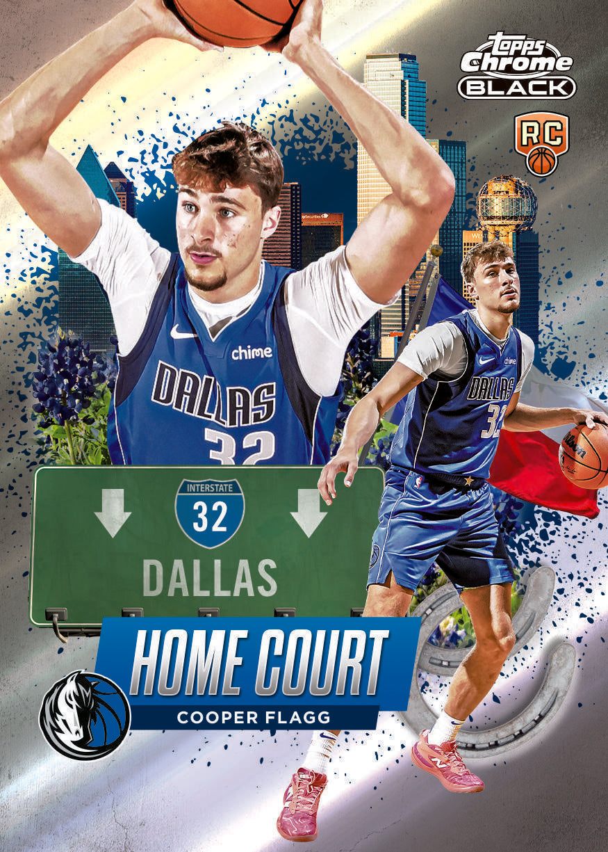 2025/26 Topps Chrome Black Basketball Hobby 8 Box Case