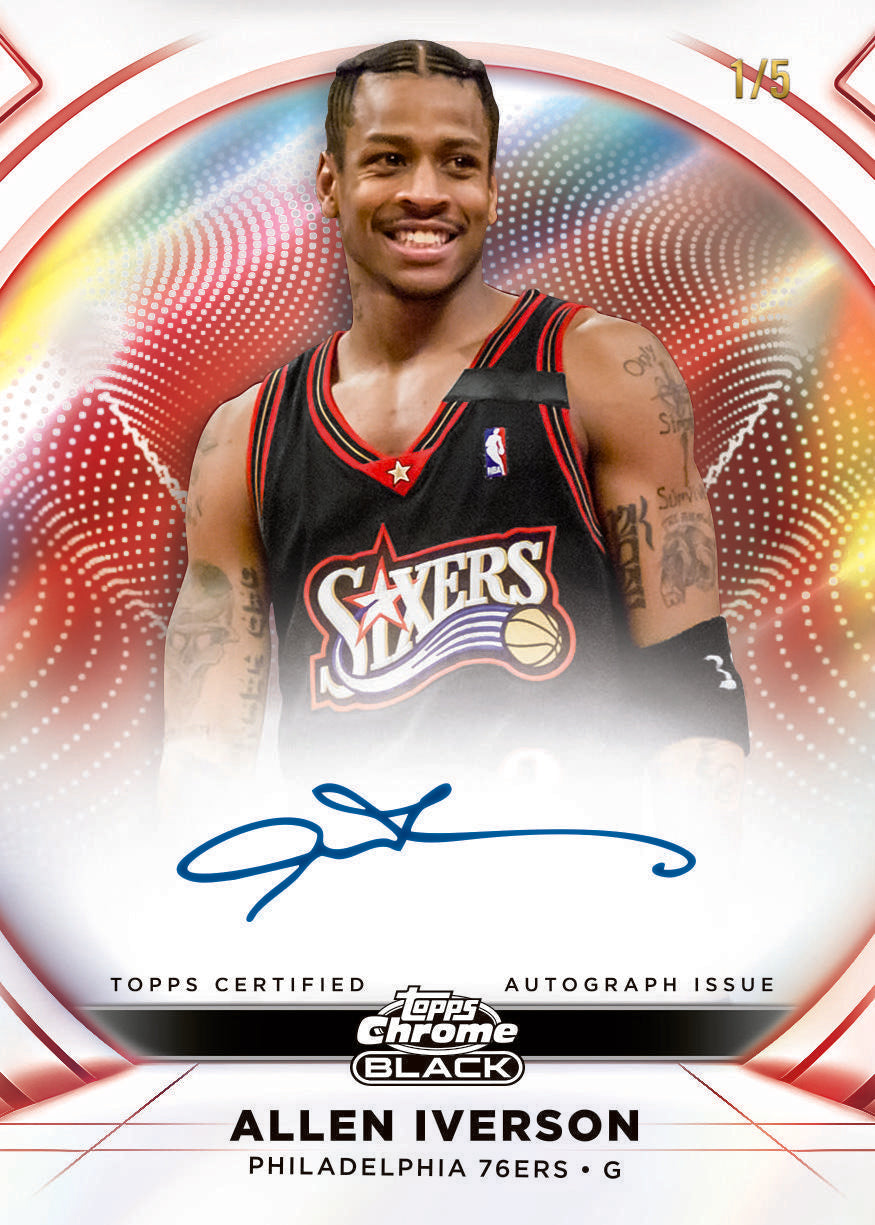 2025/26 Topps Chrome Black Basketball Hobby 8 Box Case