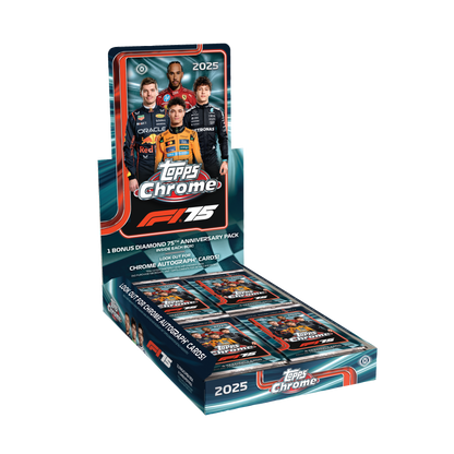 2025 Topps Chrome Formula 1 Racing Hobby 12 Box Case