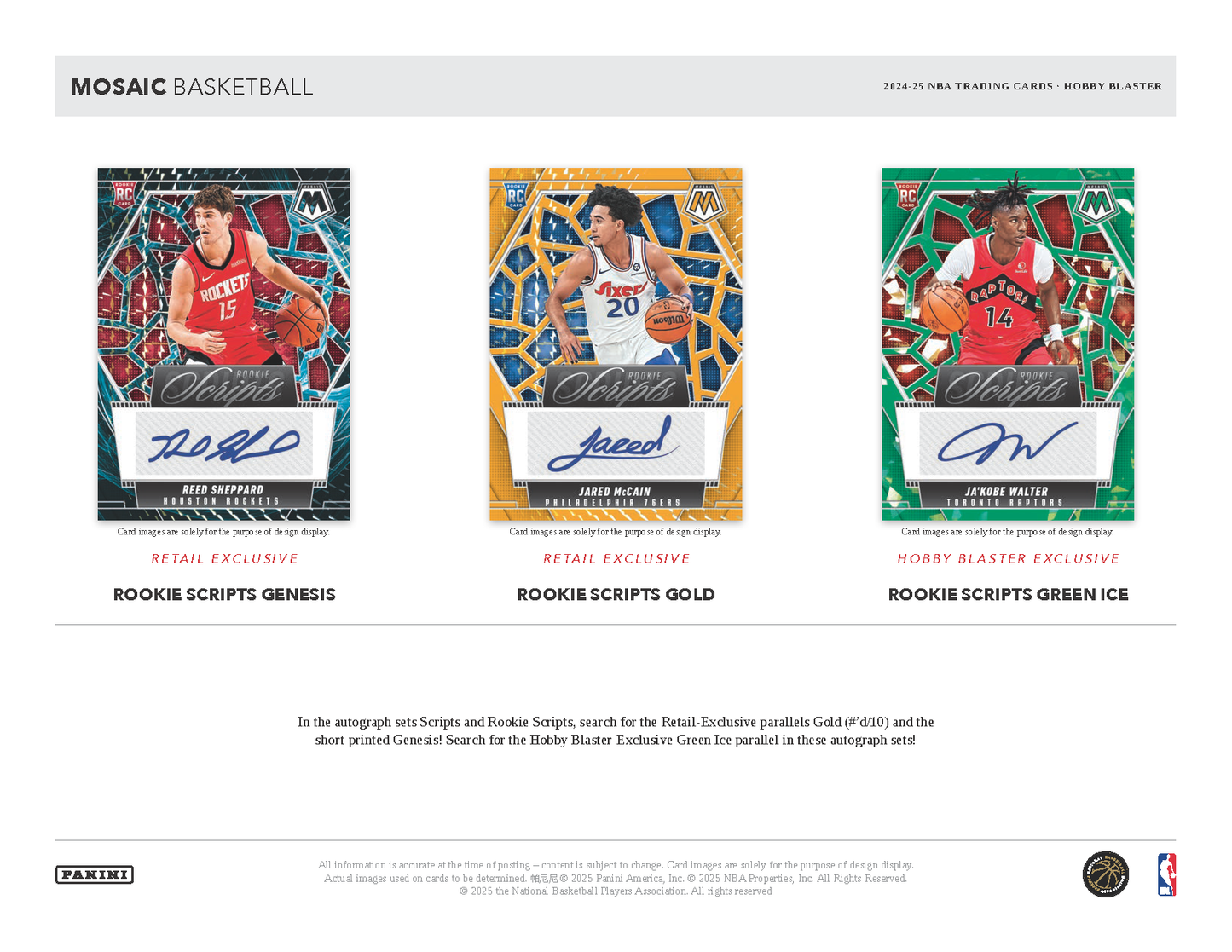2024/25 Panini Mosaic Basketball Hobby Blaster Box