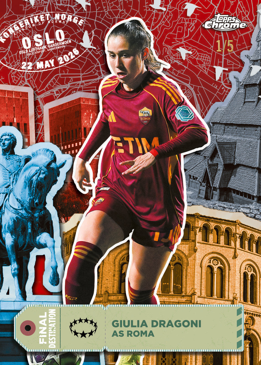2025/26 Topps UEFA Women's Champions League Chrome Soccer Hobby Box