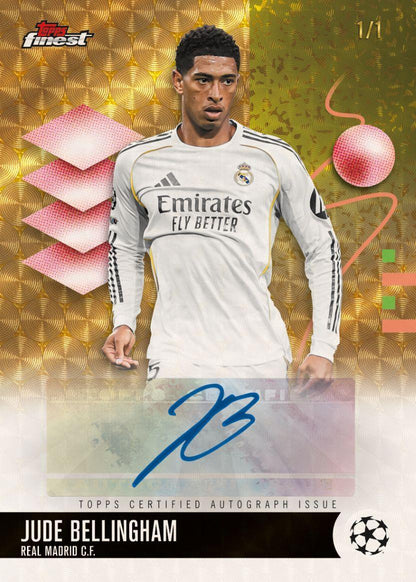 2025/26 Topps UEFA Club Competitions Finest Soccer Hobby 8 Box Case
