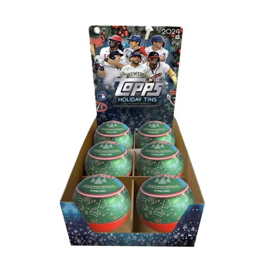 2024 Topps Holiday Baseball Tin - 6 Tin Case