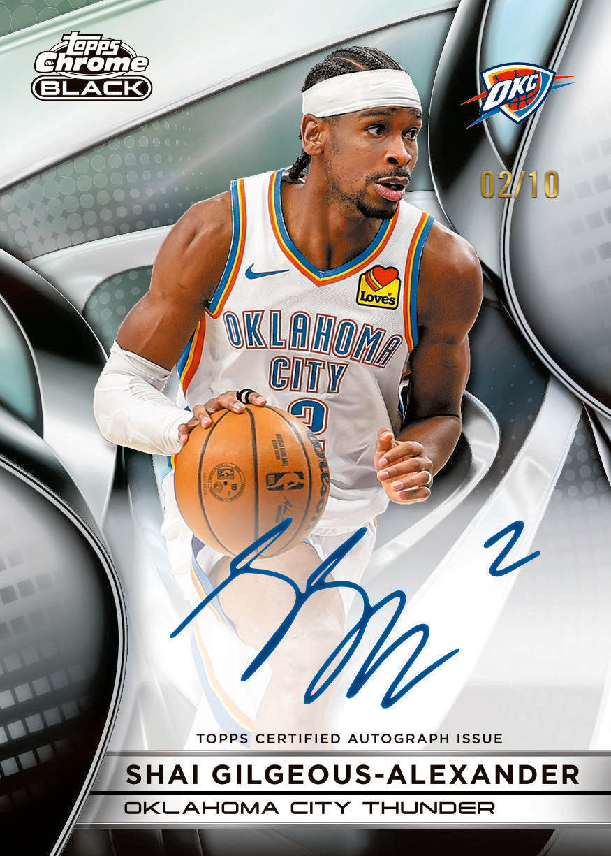 2025/26 Topps Chrome Black Basketball Hobby 8 Box Case
