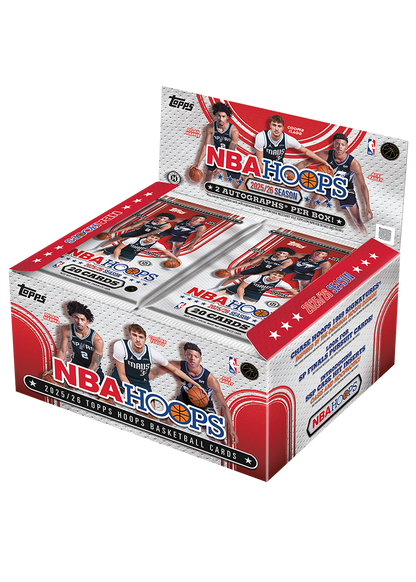 2025/26 Topps NBA Hoops Basketball Jumbo 8 Box Case