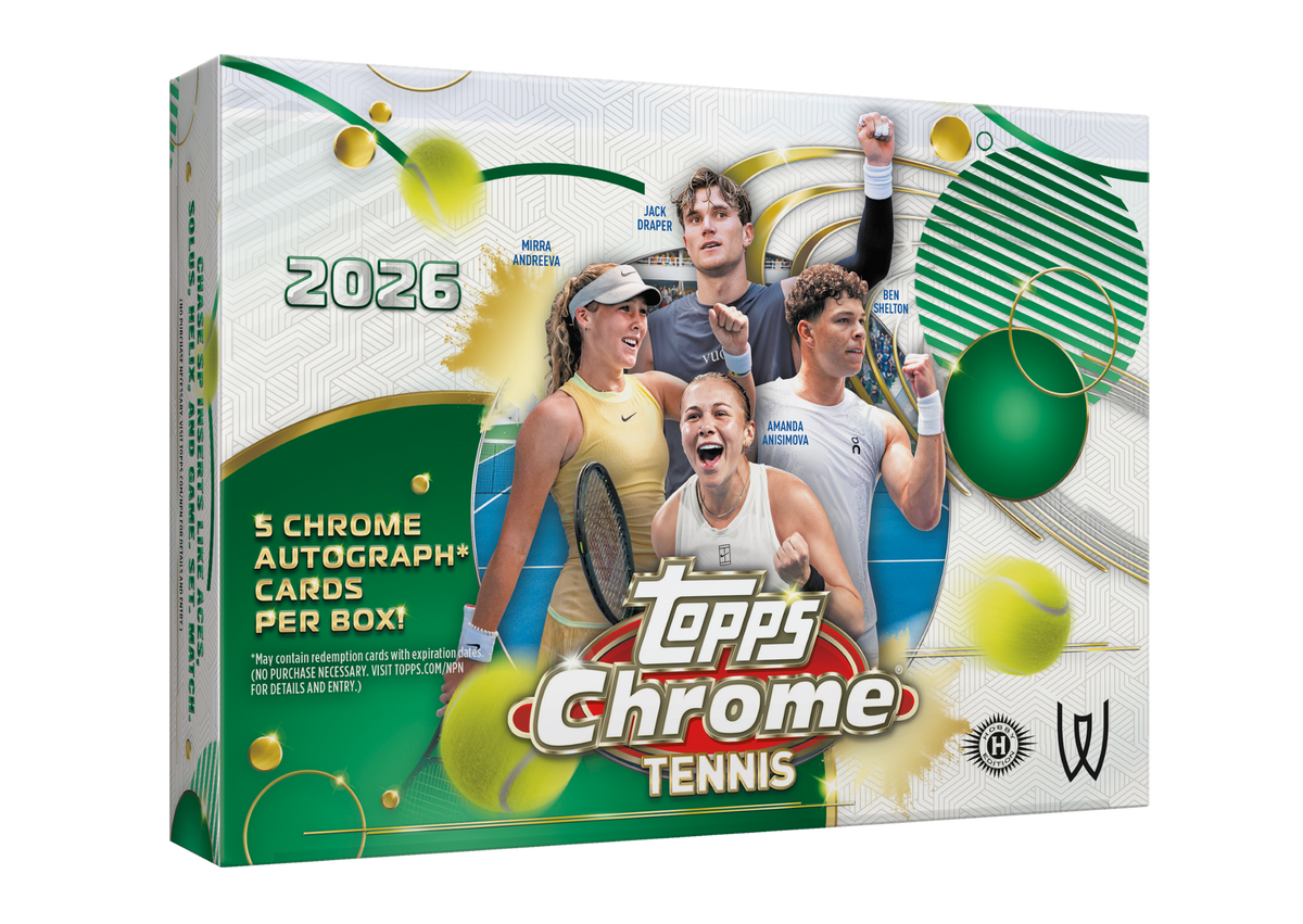 2026 Topps Chrome Tennis Delight 6 Box Case