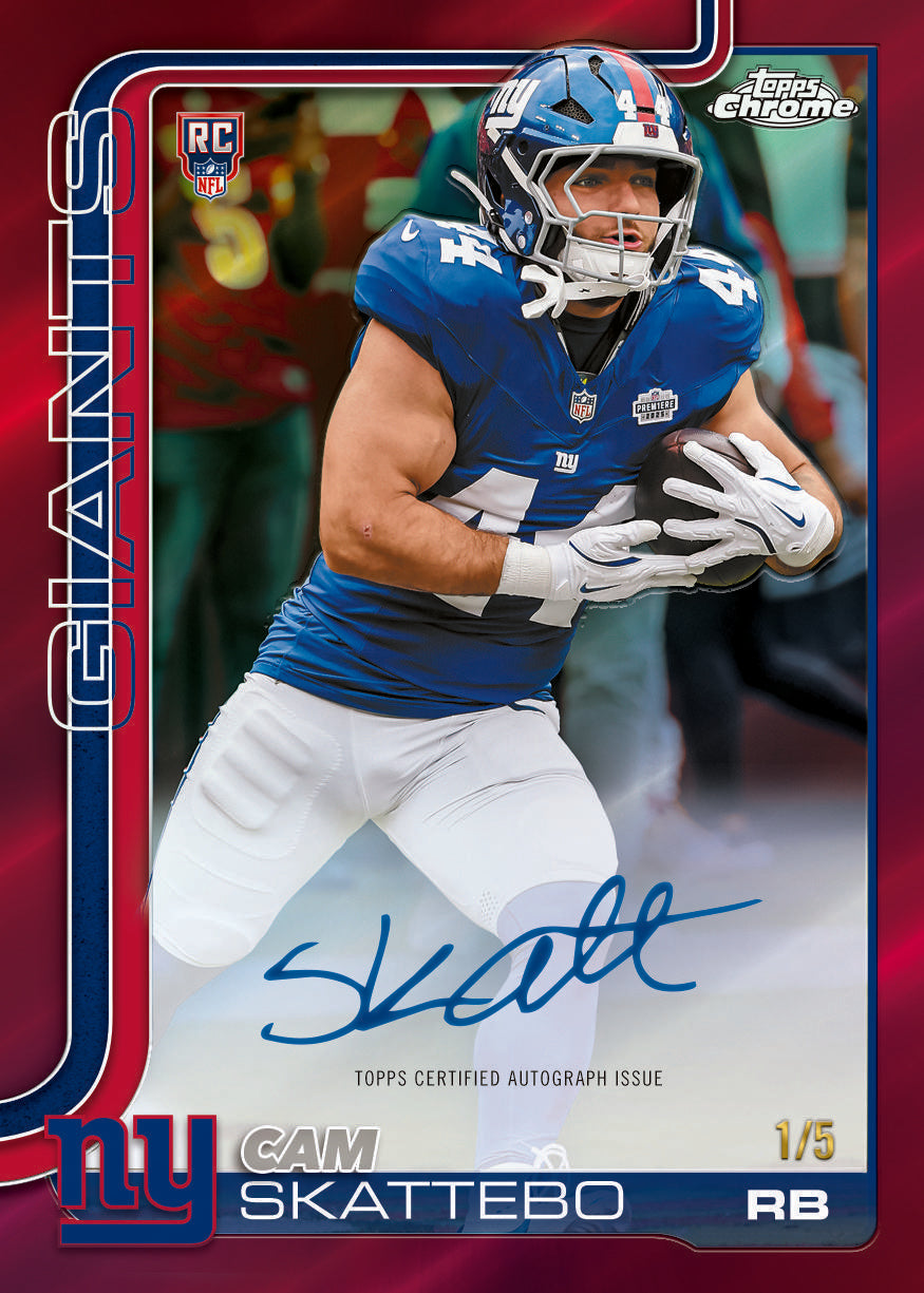 2025 Topps Chrome Football Delight 6 Box Case