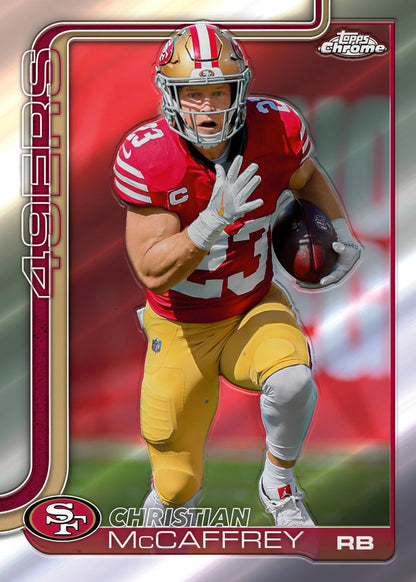 2025 Topps Chrome Football Delight 6 Box Case