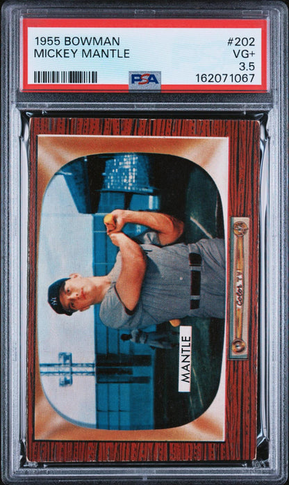 1955 BOWMAN 202 MICKEY MANTLE PSA 3.5
