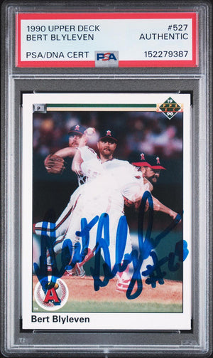 1990 Upper Deck #527 Bert Blyleven PSA Authentic