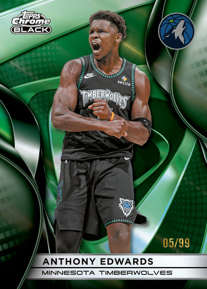 2025/26 Topps Chrome Black Basketball Hobby 8 Box Case