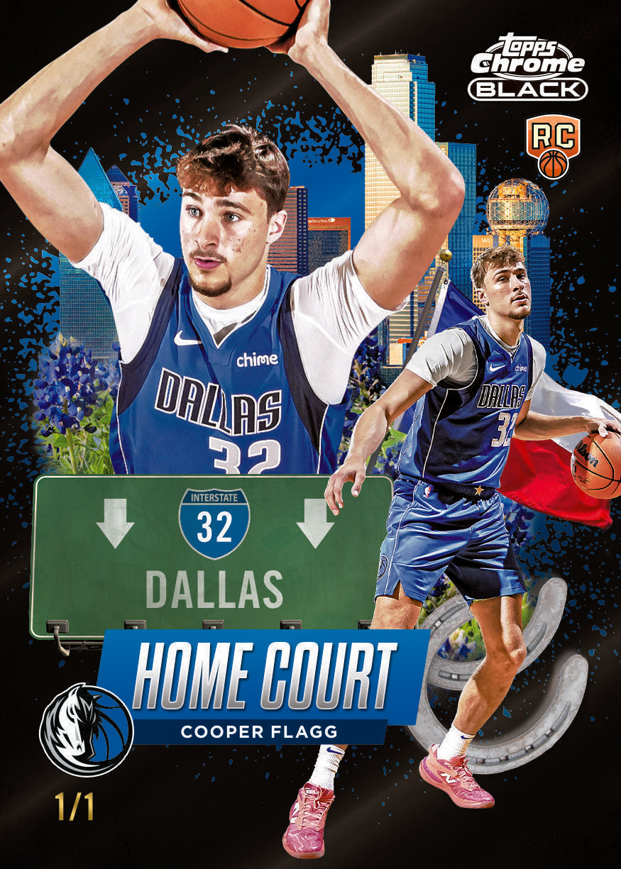 2025/26 Topps Chrome Black Basketball Hobby 8 Box Case
