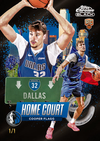 2025/26 Topps Chrome Black Basketball Hobby 8 Box Case