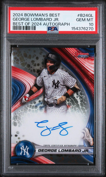 2024 Bowman's Best Best of 2024 Autographs #B24-GL George Lombard Jr. PSA 10