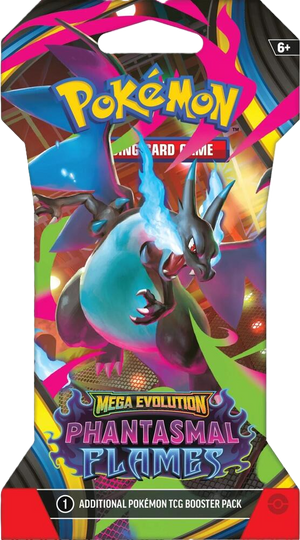 Pokemon Mega Evolution Phantasmal Flames Sleeved Booster Pack