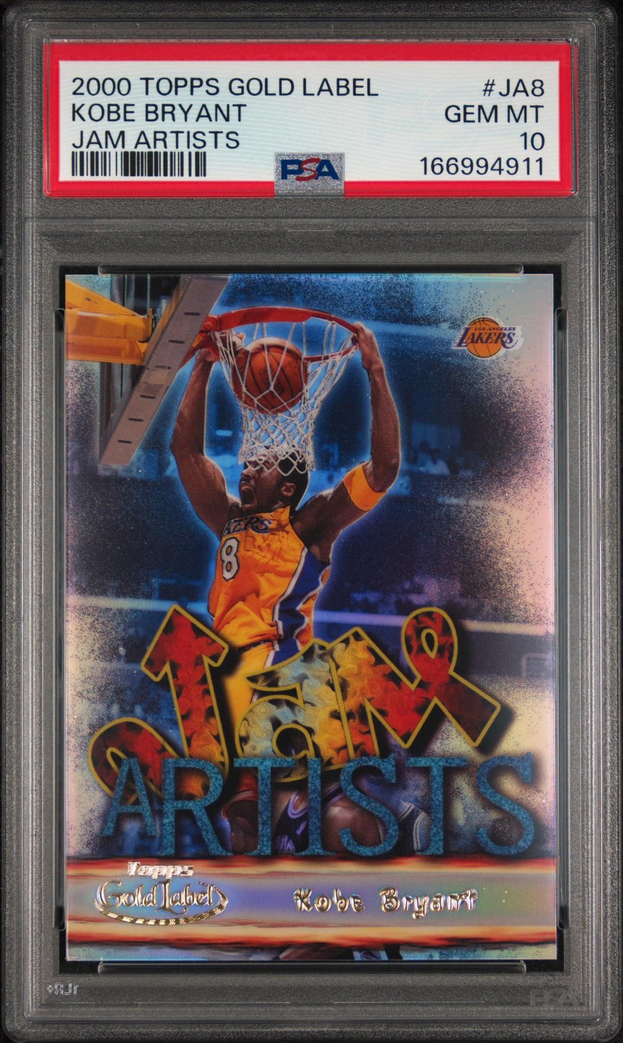 2000 TOPPS GOLD LABEL JAM ARTISTS JA8 KOBE BRYANT PSA 10