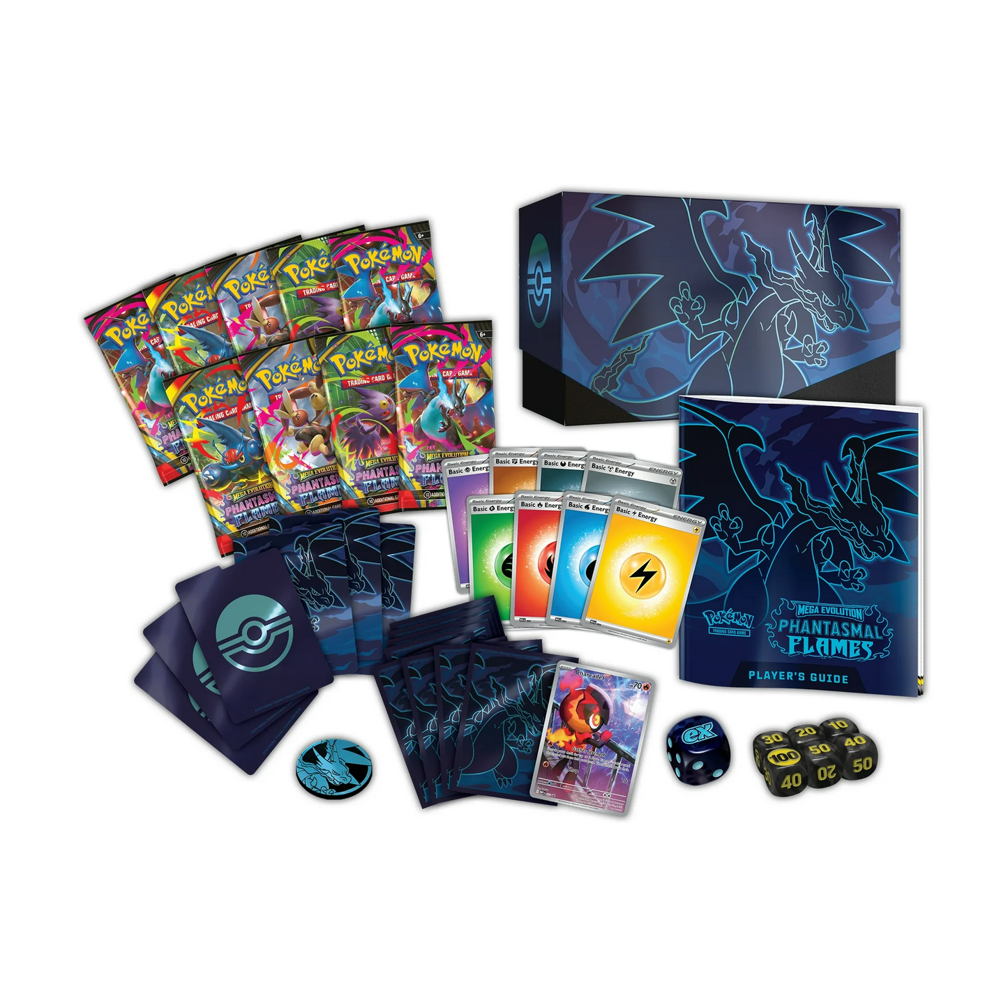 Pokemon Mega Evolution Phantasmal Flames Elite Trainer Box