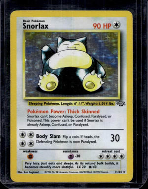 1999 Pokémon Jungle Snorlax 11/64 Holo Rare