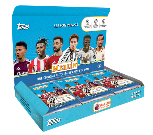 2024/25 Topps UEFA Club Competitions Merlin Chrome Soccer Hobby Box