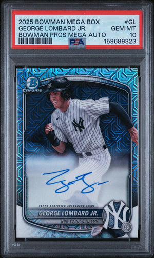 2025 Bowman Mega Box Bowman Prospect Mega Autographs Gl George Lombard Jr.