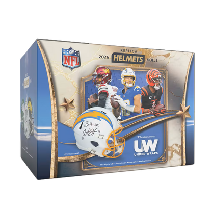 2026 Under Wraps Autographed NFL Replica Helmets Volume I - Single Mystery Box