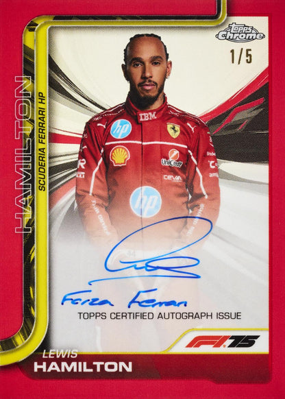 2025 Topps Chrome Formula 1 Racing Hobby 12 Box Case