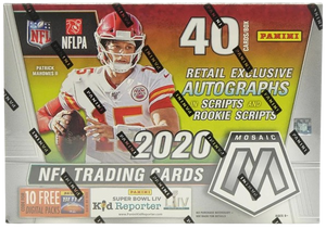 2020 Panini Mosaic Football Mega Box (Reactive Green Parallels!)