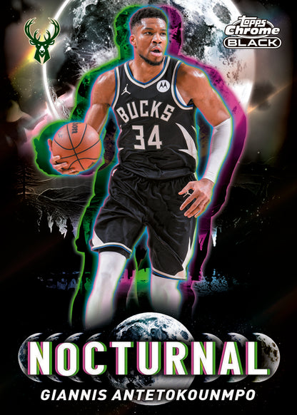 2025/26 Topps Chrome Black Basketball Hobby 8 Box Case