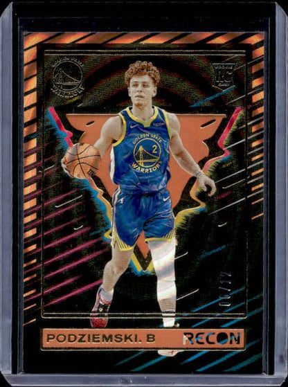 2023/24 Panini Recon Brandin Podziemski #202 Rookie Orange Holo FOTL /12