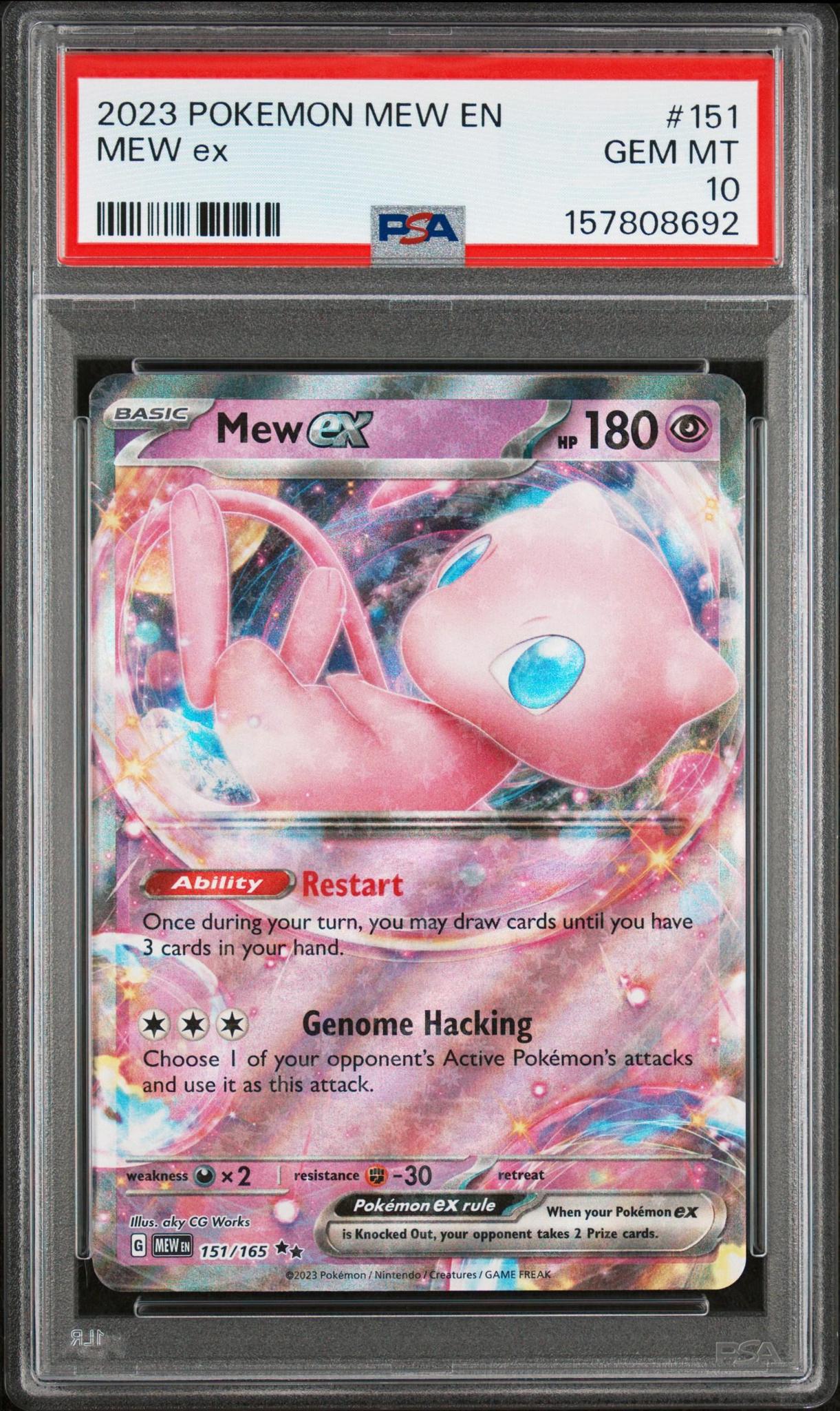 2023 POKEMON MEW EN-151 151 MEW EX PSA 10