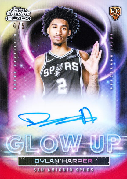 2025/26 Topps Chrome Black Basketball Hobby 8 Box Case