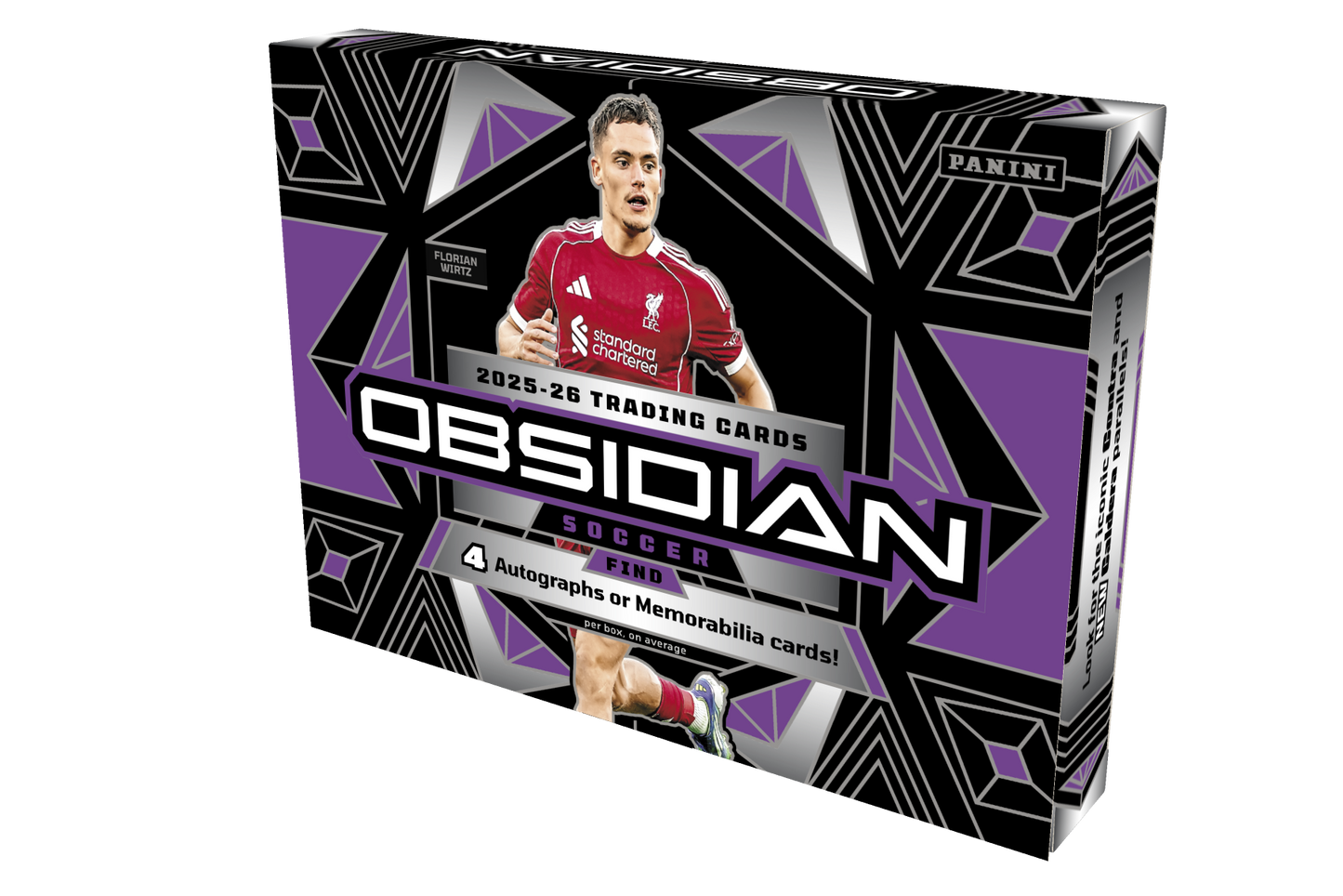 2025/26 Panini Obsidian Soccer Hobby 12 Box Case