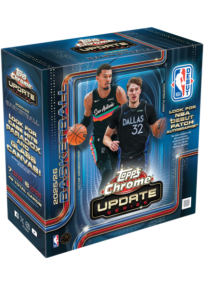 2025/26 Topps Chrome Update Series Basketball Mega Box
