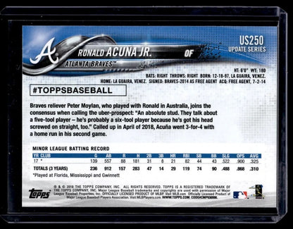 2018 Topps Ronald Acuna Jr. #US250 Rookie