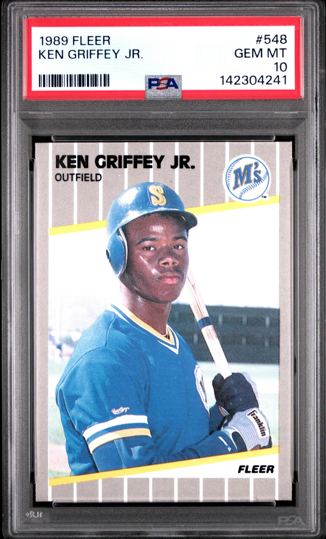 1989 FLEER 548 KEN GRIFFEY JR. PSA 10