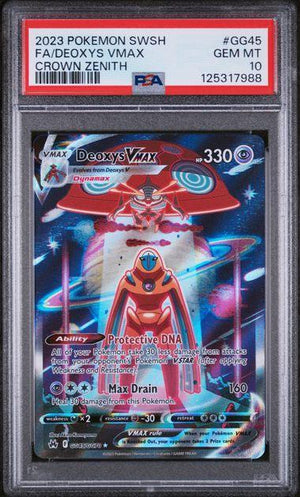 SWSH: Crown Zenith: Galarian Gallery #GG45/GG70 Deoxys VMAX PSA 10