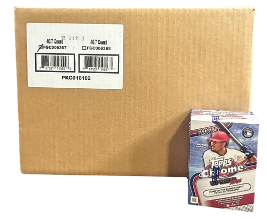 2025 Topps Chrome Update Series Baseball Blaster 40 Box Case